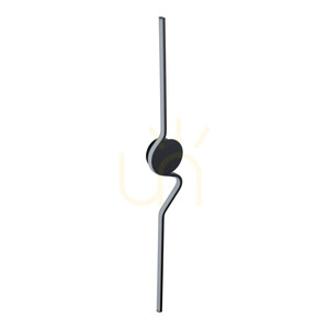 Lora svart LED-vägglampa small 2