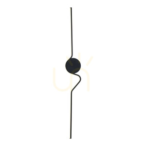 Lora svart LED-vägglampa small 4