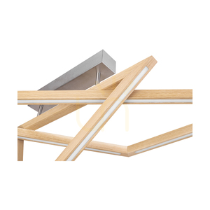 Vinci taklampa, oljad ek/matt nickel, 2xLED, 48 W, 155 cm small 2