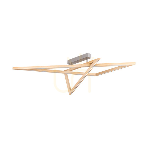 Kontrollera Vinci taklampa, oljad ek/matt nickel, 2xLED, 48 W, 155 cm
