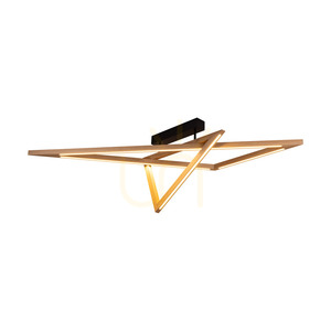 Vinci taklampa, oljad ek/svart, 2xLED, 48 W, 155 cm 1 Vinci taklampa, oljad ek/svart, 2xLED, 48 W, 155 cm small 1