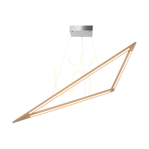 Vinci taklampa, oljad ek/matt nickel, 1xLED 35 W, belysning uppåt och nedåt, 155 cm 1 Vinci taklampa, oljad ek/matt nickel, 1xLED 35 W, belysning uppåt och nedåt, 155 cm small 1