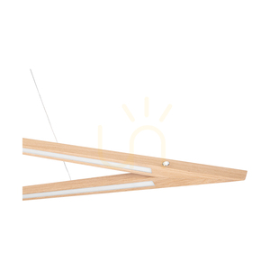 Vinci taklampa, oljad ek/matt nickel, 1xLED 35 W, belysning uppåt och nedåt, 155 cm 2 Vinci taklampa, oljad ek/matt nickel, 1xLED 35 W, belysning uppåt och nedåt, 155 cm small 2