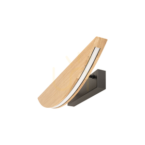 Dubai vägglampa, oljad ek/svart, 1xLED 12,5 W, 56 cm small 0
