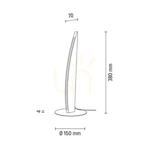 Dubai bordslampa, oljad ek/matt nickel, 1xLED 8 W, Ø15 cm 2 Dubai bordslampa, oljad ek/matt nickel, 1xLED 8 W, Ø15 cm small 2