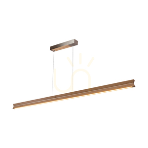Dubbel pendellampa, oljad ek/matt nickel, 3xLED, 42 W, belysning uppåt och nedåt, 160 cm 1 Dubbel pendellampa, oljad ek/matt nickel, 3xLED, 42 W, belysning uppåt och nedåt, 160 cm small 1