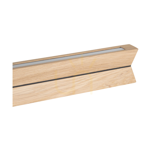 Kontrollera Brinova TWIN pendellampa 160 cm, oljad ek och svart, LED 42 W 3000 K, uppåt- och nedåtriktat ljus