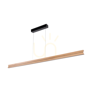 Brinova TWIN pendellampa 160 cm, oljad ek och svart, LED 42 W 3000 K, uppåt- och nedåtriktat ljus small 0