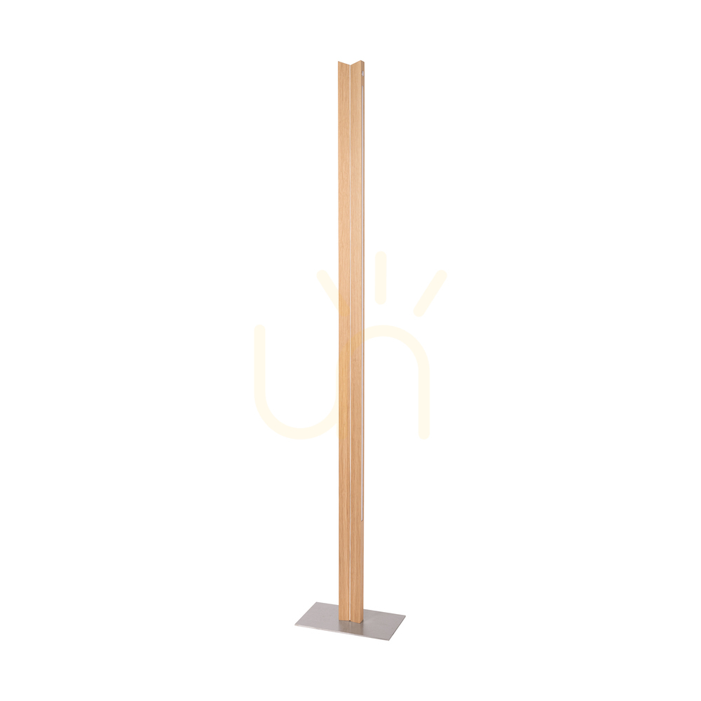 Kontrollera Twin golvlampa, oljad ek/matt nickel, 2xLED 36 W, 27 cm Twin golvlampa, oljad ek/matt nickel, 2xLED 36 W, 27 cm