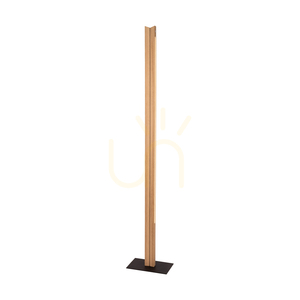 Brinova TWIN LED-golvlampa 36 W, oljad ek och svart, 151 cm small 1