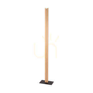 Brinova TWIN LED-golvlampa 36 W, oljad ek och svart, 151 cm small 0
