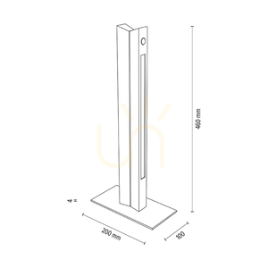 Brinova Twin LED-bordslampa – oljad ek, matt nickel, 3000 K small 3
