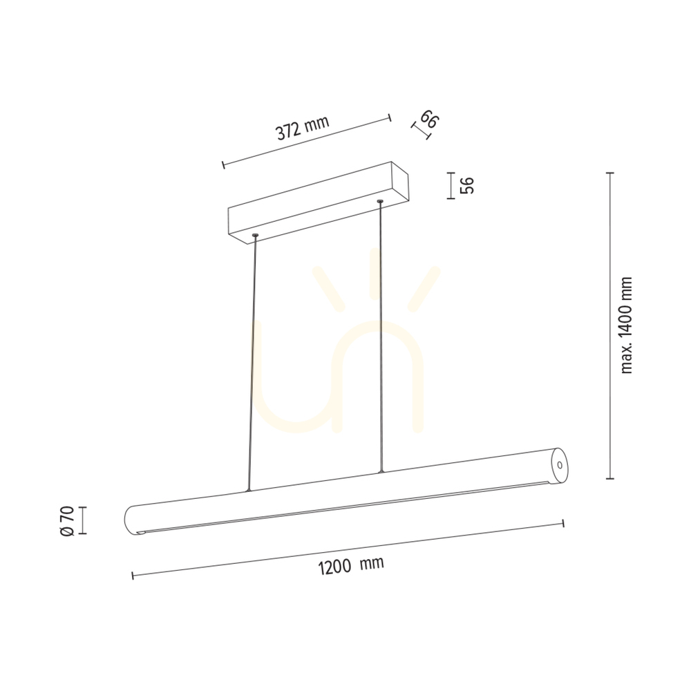 Förhandsvisning Conor taklampa, oljad ek/svart, 1xLED 34,5 W, upp- och nedriktad belysning, 120 cm Conor taklampa, oljad ek/svart, 1xLED 34,5 W, upp- och nedriktad belysning, 120 cm