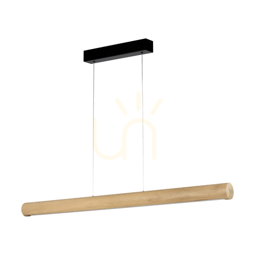 Kontrollera Conor taklampa, oljad ek/svart, 1xLED 34,5 W, upp- och nedriktad belysning, 120 cm