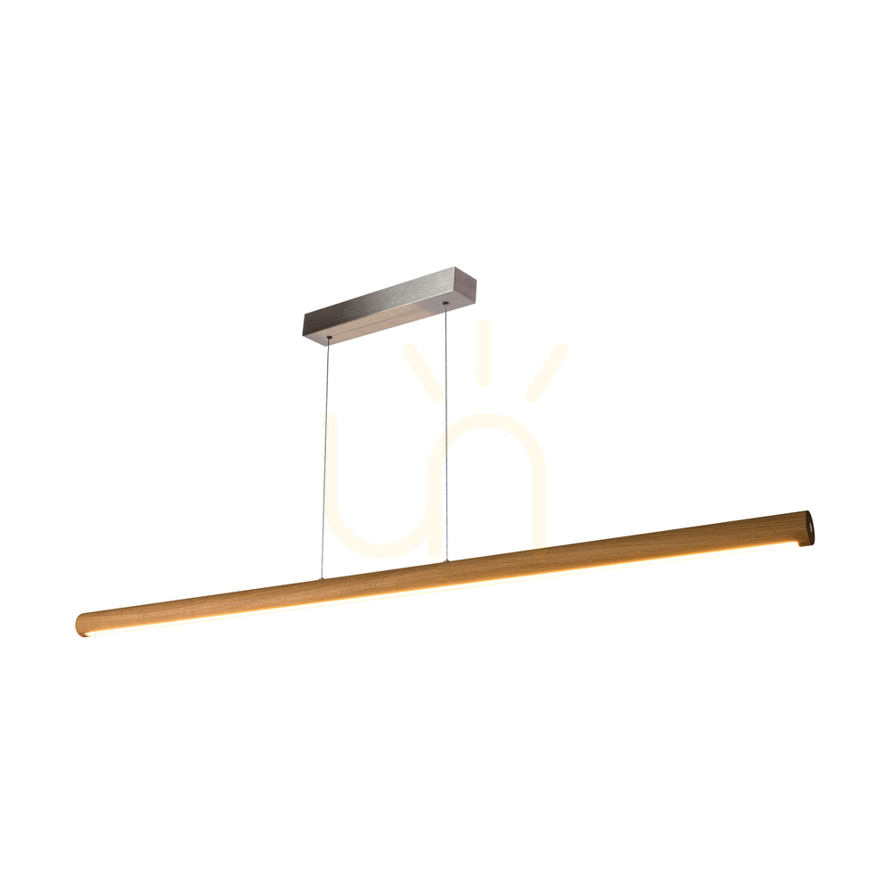 Utsikt Conor taklampa, oljad ek/matt nickel, 1xLED 45 W, upp- och nedriktad belysning, 160 cm Conor taklampa, oljad ek/matt nickel, 1xLED 45 W, upp- och nedriktad belysning, 160 cm
