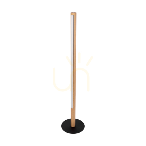 Kontrollera Conor golvlampa, oljad ek/svart, 1xLED 32 W, Ø30 cm