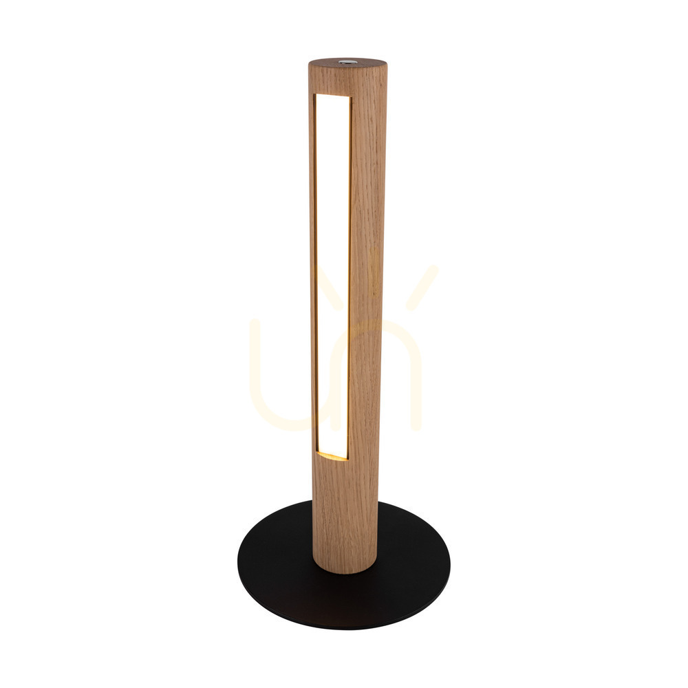 Utsikt Conor bordslampa, oljad ek/svart, 1xLED 9 W, Ø20 cm Conor bordslampa, oljad ek/svart, 1xLED 9 W, Ø20 cm