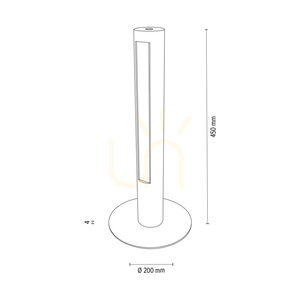 Conor bordslampa, oljad ek/svart, 1xLED 9 W, Ø20 cm 4 Conor bordslampa, oljad ek/svart, 1xLED 9 W, Ø20 cm small 4