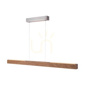 Riflet taklampa, oljad ek/matt nickel, 3xLED, 47 W, belysning uppåt och nedåt, 120 cm 3 Riflet taklampa, oljad ek/matt nickel, 3xLED, 47 W, belysning uppåt och nedåt, 120 cm small 3