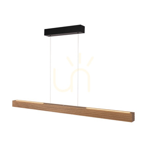 Riflet taklampa, oljad ek/svart, 3xLED, 47 W, belysning uppåt och nedåt, 120 cm 3 Riflet taklampa, oljad ek/svart, 3xLED, 47 W, belysning uppåt och nedåt, 120 cm small 3