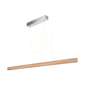 Riflet taklampa, oljad ek/matt nickel, 3xLED, 28 W, belysning uppåt och nedåt, 120 cm 0 Riflet taklampa, oljad ek/matt nickel, 3xLED, 28 W, belysning uppåt och nedåt, 120 cm small 0