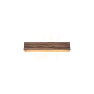 Riflet vägglampa, oljad ek/aluminium, 2xLED, 13,9 W, 38 cm small 2