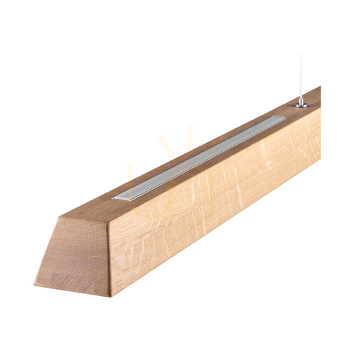Kontrollera Derott taklampa, oljad ek/matt nickel, 3xLED, 42 W, belysning uppåt och nedåt, 115 cm
