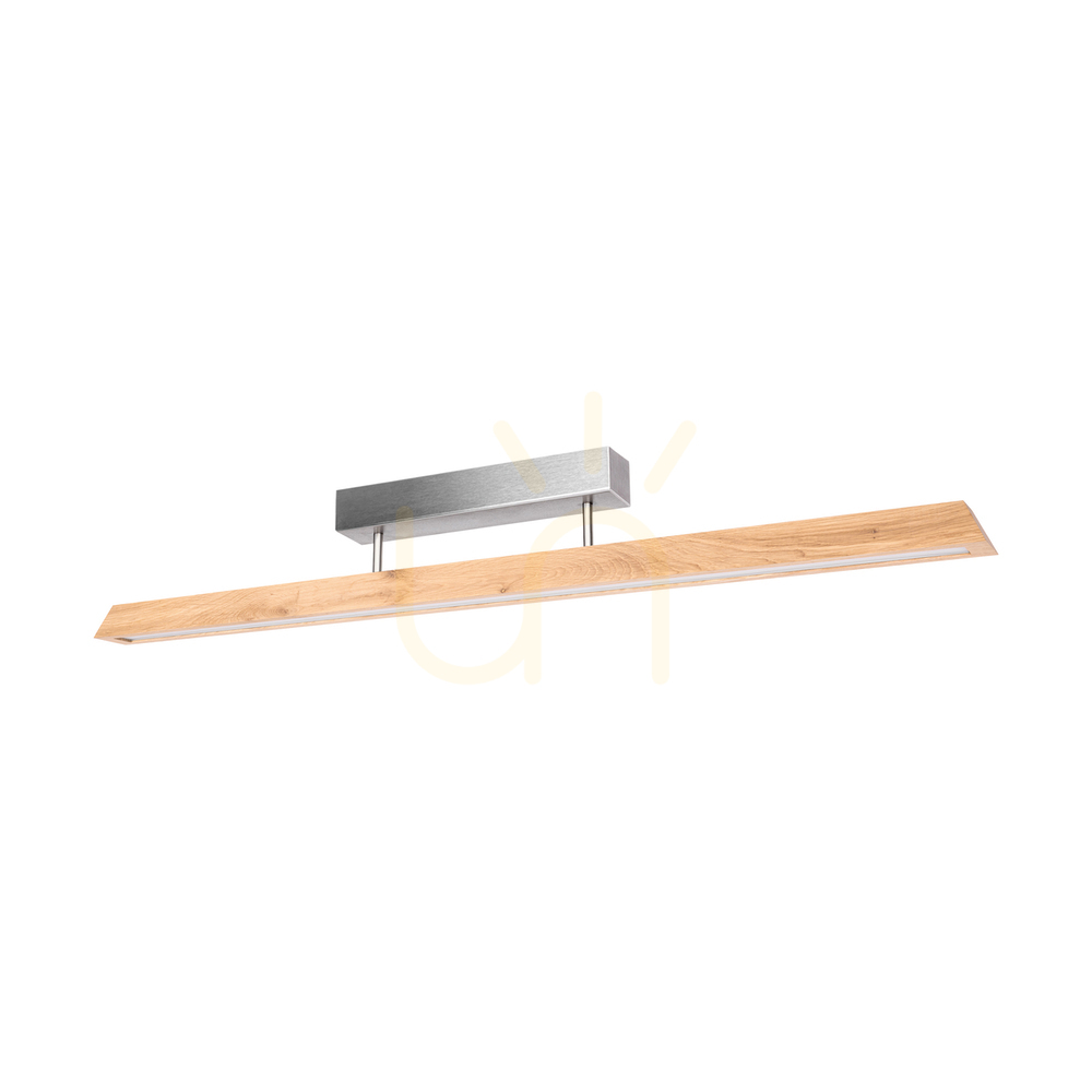 Kontrollera Derott taklampa, oljad ek/matt nickel, 3xLED, 42 W, 115 cm Derott taklampa, oljad ek/matt nickel, 3xLED, 42 W, 115 cm