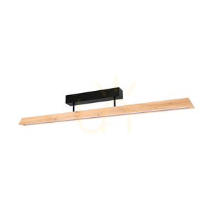 Derott taklampa, oljad ek/svart, 3xLED, 42 W, 115 cm small 0
