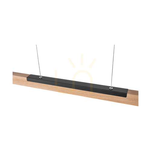 Kontrollera Jonas pendellampa, oljad ek/svart, 1xLED 17,3 W, Up&Down, 118 cm