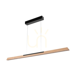 Jonas taklampa, oljad ek/svart, 1xLED 17,3 W, upp- och nedriktad belysning, 118 cm 0 Jonas taklampa, oljad ek/svart, 1xLED 17,3 W, upp- och nedriktad belysning, 118 cm small 0