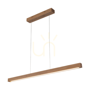 Smal CCT-pendellampa, oljad ek, 1xLED, 33,4 W, 100 cm small 1