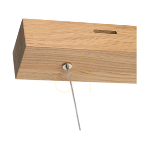 Smal CCT-pendellampa, oljad ek, 1xLED, 33,4 W, 100 cm small 3