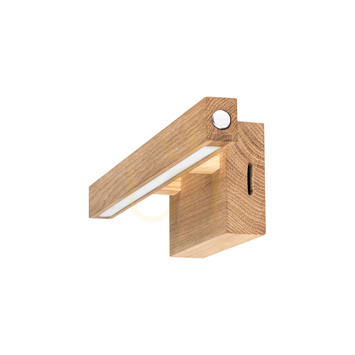 Kontrollera Smal CCT-vägglampa, oljad ek, 1xLED 5,4 W, 40 cm