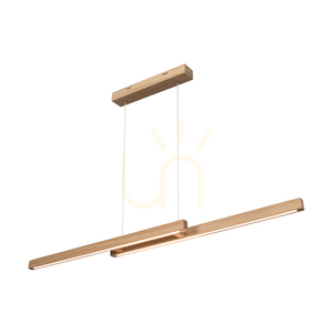 Smal CCT-pendellampa, oljad ek, 2xLED, 27,2 W, 120 cm small 1