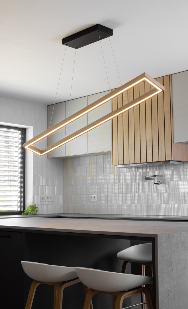 Visa Legno taklampa, oljad ek/svart, 3xLED, 80 W, belysning uppåt och nedåt, 164,5 cm Legno taklampa, oljad ek/svart, 3xLED, 80 W, belysning uppåt och nedåt, 164,5 cm