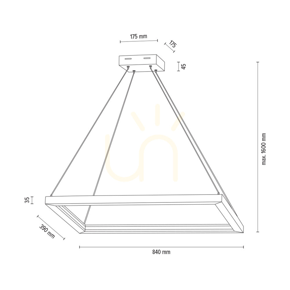 Förhandsvisning Legno taklampa, oljad ek, 2xLED, 68 W, belysning uppåt och nedåt, 84 cm Legno taklampa, oljad ek, 2xLED, 68 W, belysning uppåt och nedåt, 84 cm