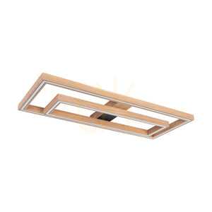 Ramme taklampa/vägglampa, oljad ek/svart, 2xLED, 55,5 W, 83,7 cm small 2