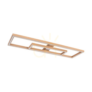 Ramme taklampa/vägglampa, oljad ek/matt nickel, 2xLED, 67,5 W, 123,7 cm small 2