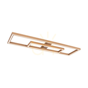 Ramme taklampa/vägglampa, oljad ek/matt nickel, 2xLED, 67,5 W, 123,7 cm small 3