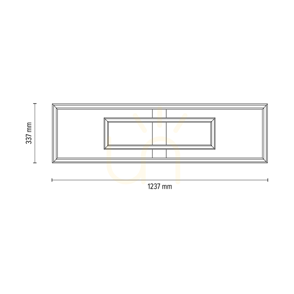 Visa Ramme taklampa/vägglampa, oljad ek/svart, 2xLED, 67,5 W, 123,7 cm Ramme taklampa/vägglampa, oljad ek/svart, 2xLED, 67,5 W, 123,7 cm