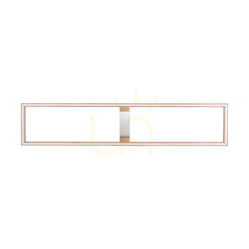Kontrollera Ramme taklampa/vägglampa, oljad ek/matt nickel, 1xLED 57 W, 163,7 cm