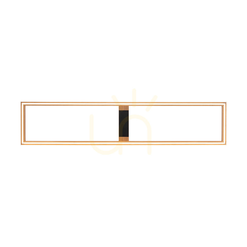 Utsikt Ramme taklampa/vägglampa, oljad ek/svart, 1xLED 57 W, 163,7 cm Ramme taklampa/vägglampa, oljad ek/svart, 1xLED 57 W, 163,7 cm