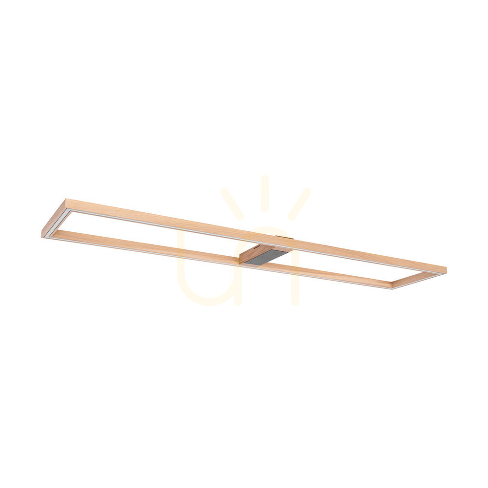 Förhandsvisning Ramme taklampa/vägglampa, oljad ek/svart, 1xLED 57 W, 163,7 cm Ramme taklampa/vägglampa, oljad ek/svart, 1xLED 57 W, 163,7 cm