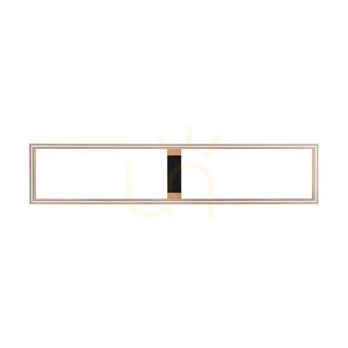 Kontrollera Ramme taklampa/vägglampa, oljad ek/svart, 1xLED 57 W, 163,7 cm