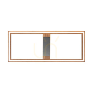 Ramme taklampa/vägglampa, oljad ek/matt nickel, 1xLED 33 W, 83,7 cm 1 Ramme taklampa/vägglampa, oljad ek/matt nickel, 1xLED 33 W, 83,7 cm small 1