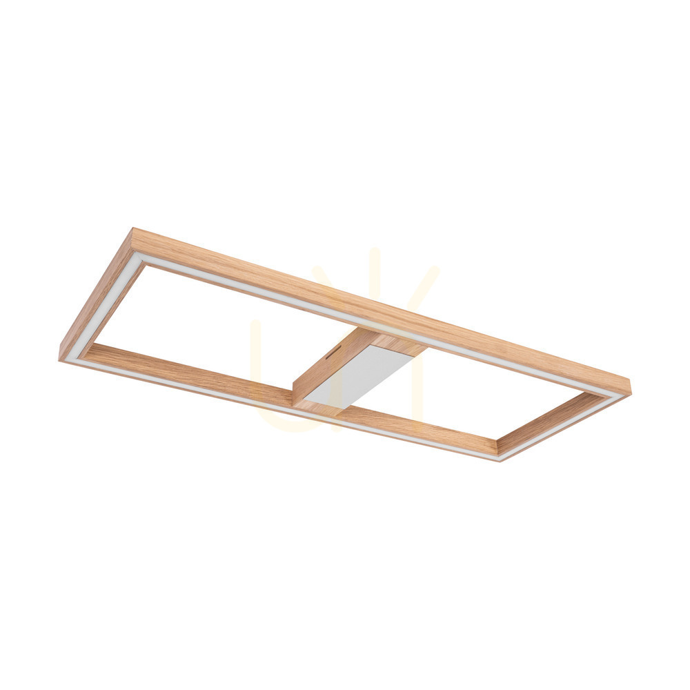 Förhandsvisning Ramme taklampa/vägglampa, oljad ek/matt nickel, 1xLED 33 W, 83,7 cm Ramme taklampa/vägglampa, oljad ek/matt nickel, 1xLED 33 W, 83,7 cm