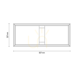 Ramme taklampa/vägglampa, oljad ek/matt nickel, 1xLED 33 W, 83,7 cm 4 Ramme taklampa/vägglampa, oljad ek/matt nickel, 1xLED 33 W, 83,7 cm small 4