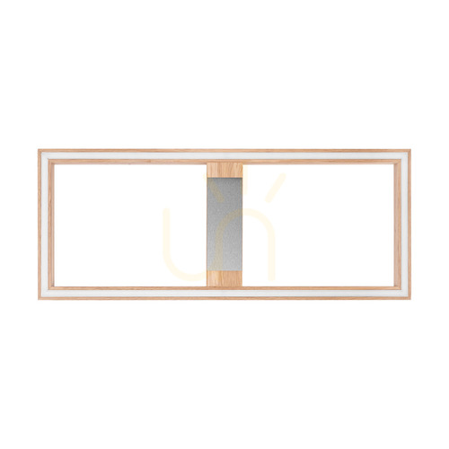 Kontrollera Ramme taklampa/vägglampa, oljad ek/matt nickel, 1xLED 33 W, 83,7 cm