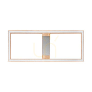 Ramme taklampa/vägglampa, oljad ek/matt nickel, 1xLED 33 W, 83,7 cm 0 Ramme taklampa/vägglampa, oljad ek/matt nickel, 1xLED 33 W, 83,7 cm small 0